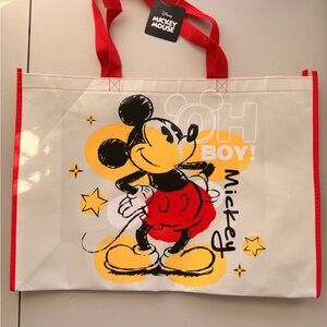 Disney Mickey Mouse Oh Boy Tote with Red and Yellow Accents